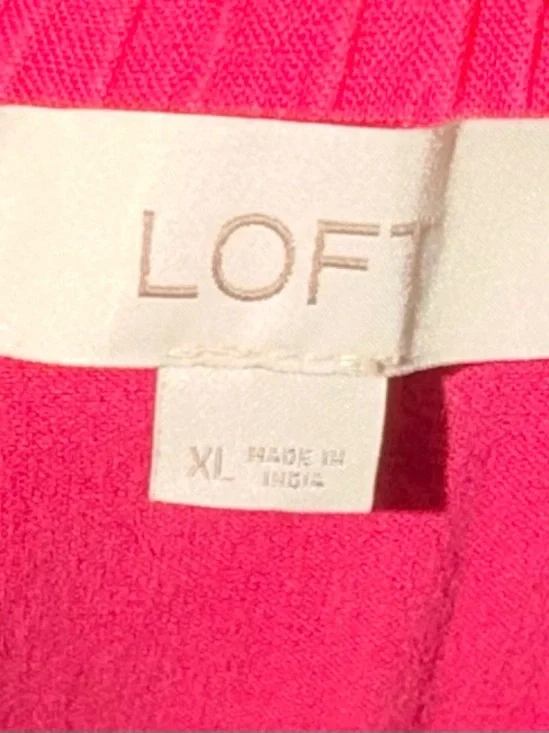 LOFT Hot Pink Embroidered Maxi Dress - Picture 8 of 8